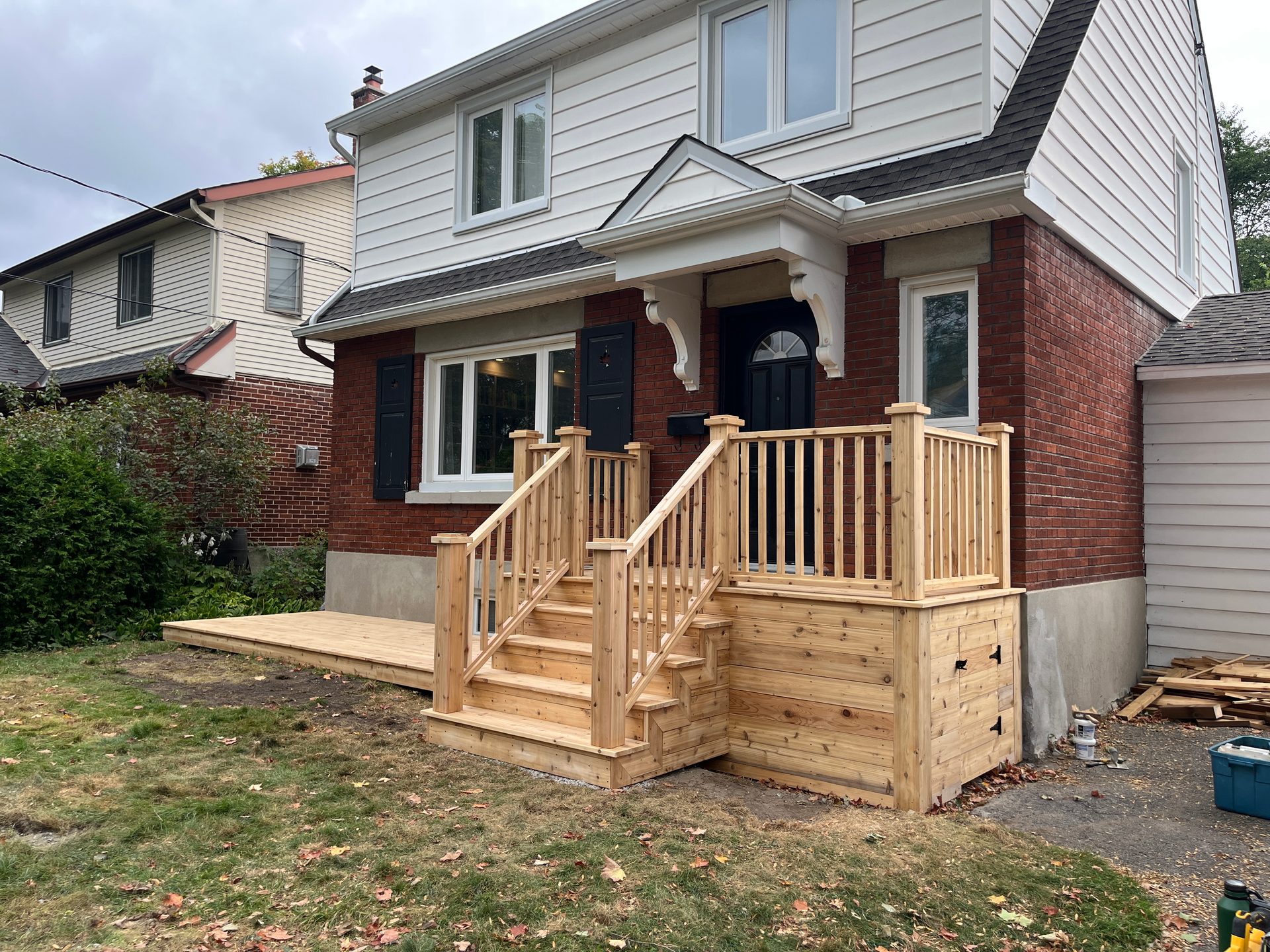 Front steps and porch, Westboro, 2023
