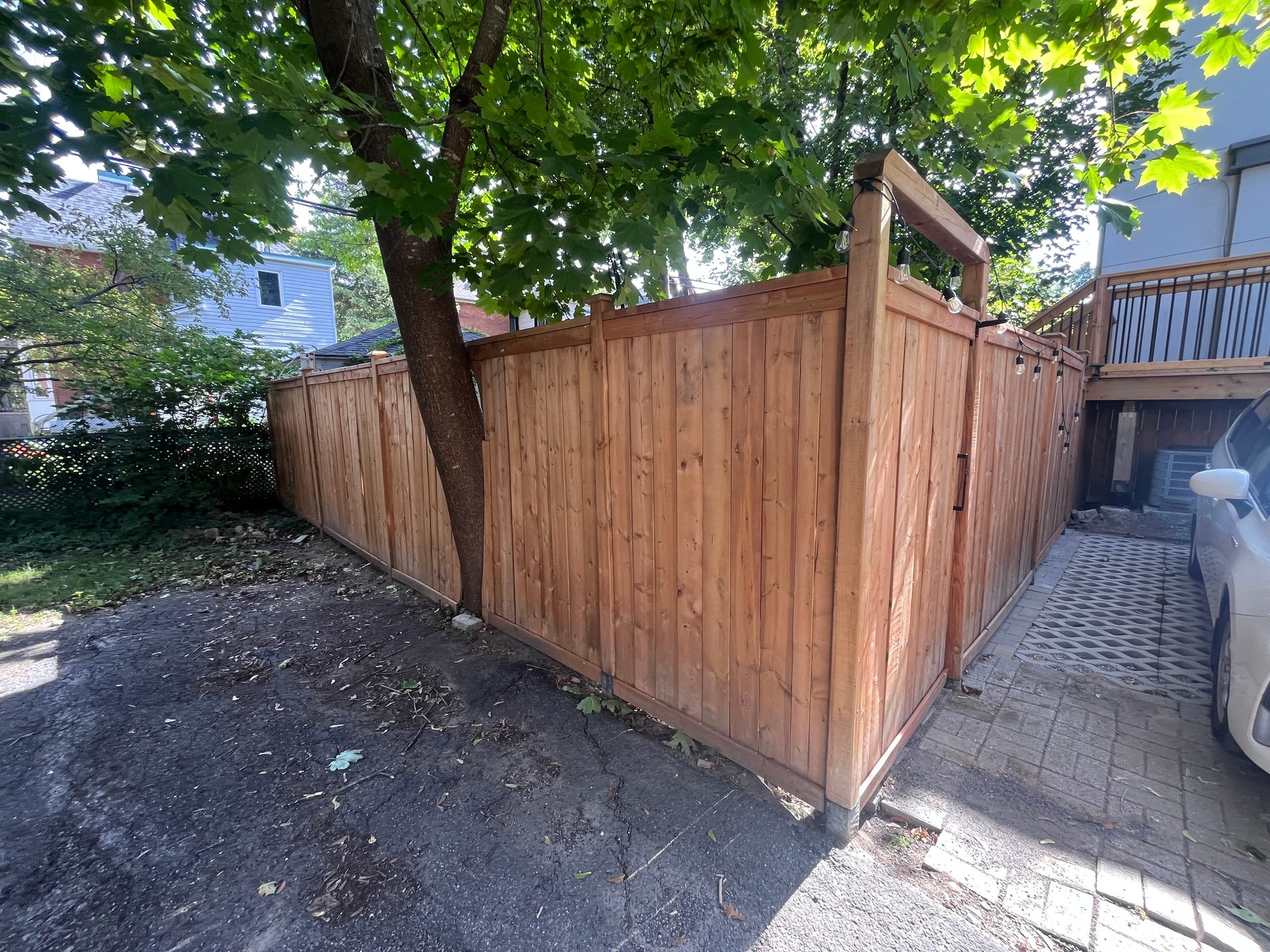 Porch, deck and fence, Hintonburg
