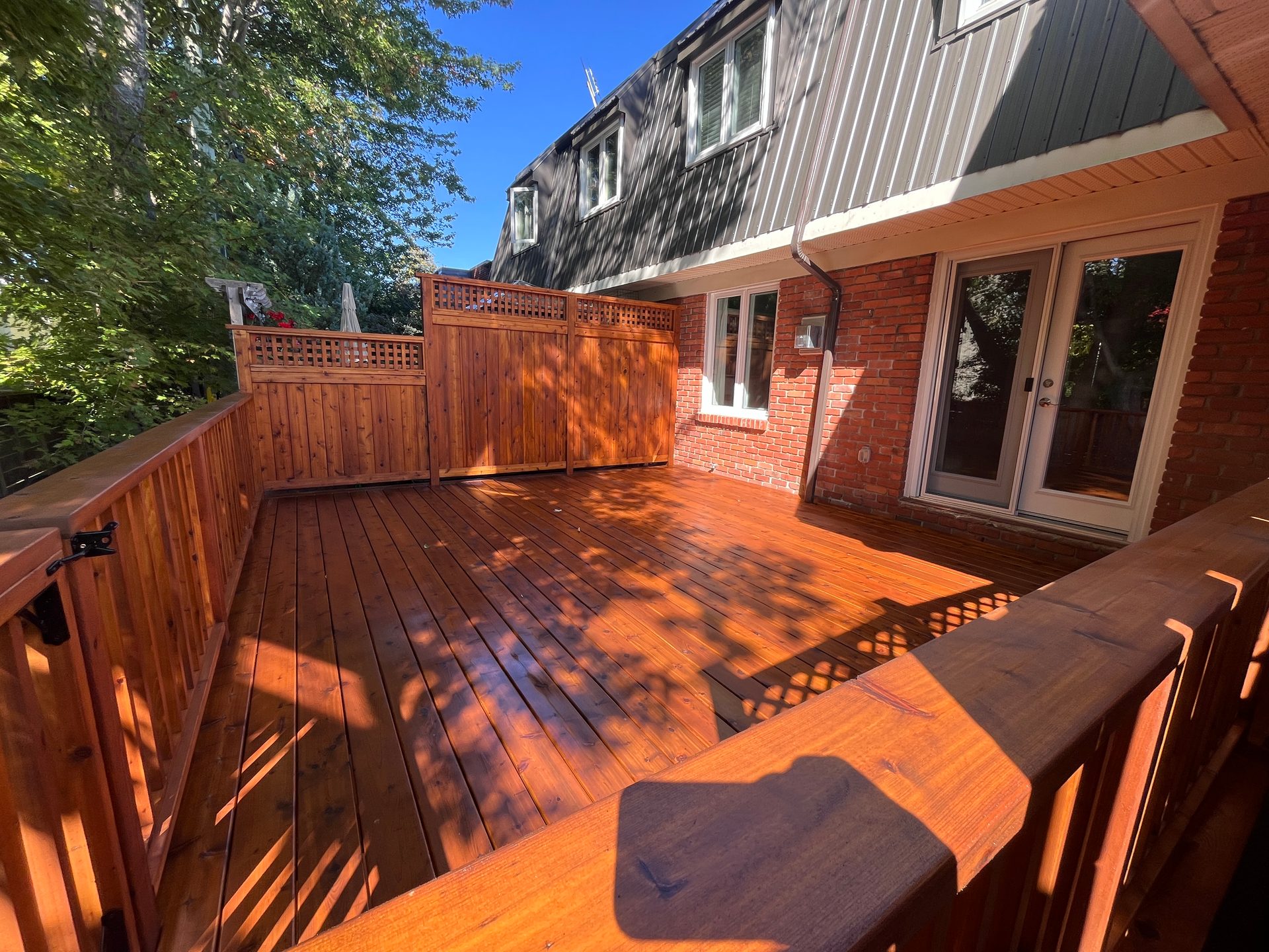 Deck staining, Old Ottawa South