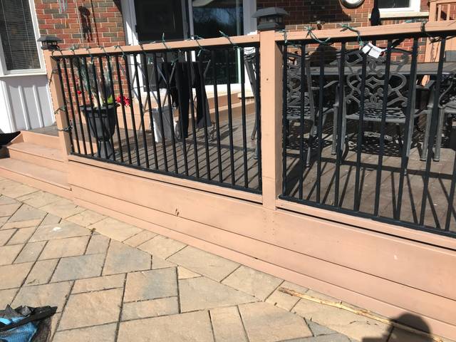 Before, Deck and fence