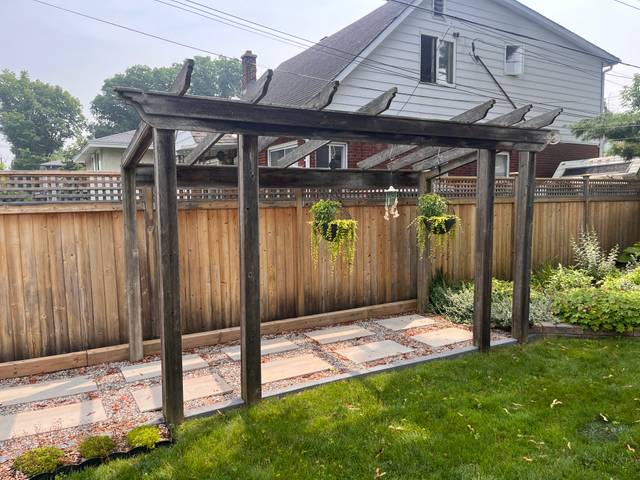 Before, Deck and pergola
