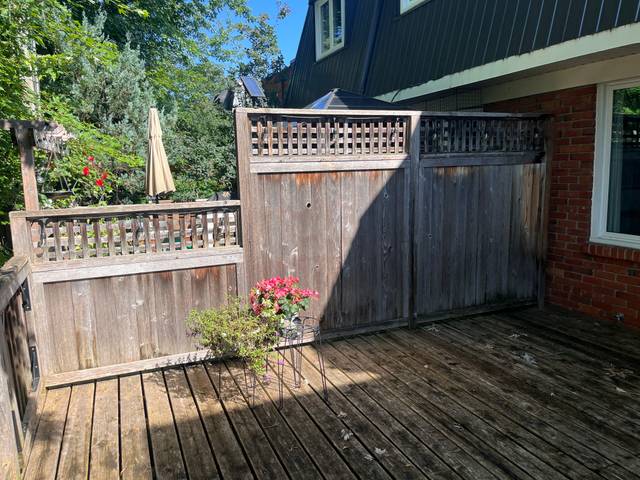 Before, Deck and privacy wall