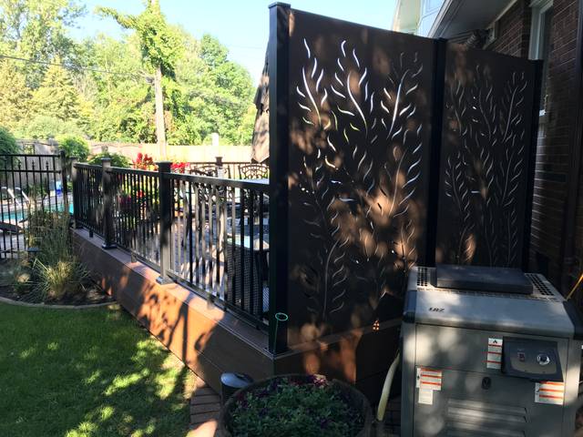 After, Deck and fence