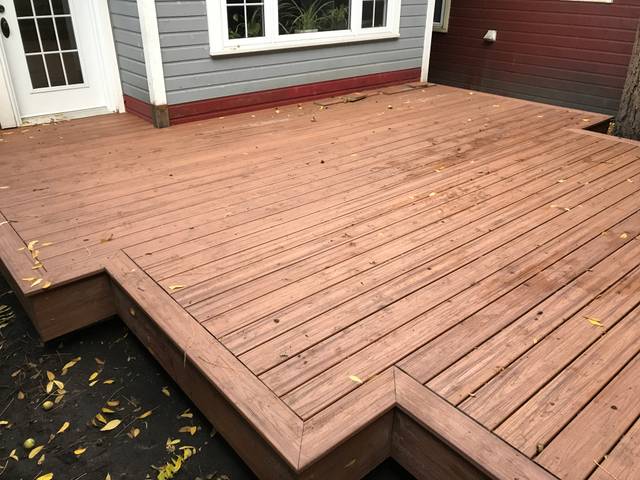 Fence and deck