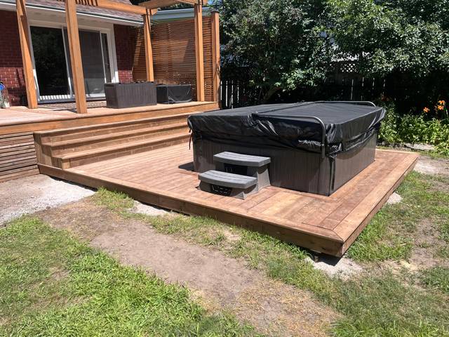 After, Hot tub deck