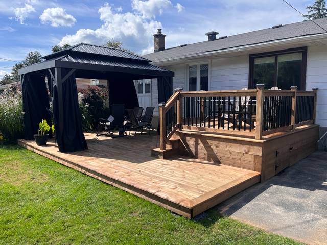 Deck and shed