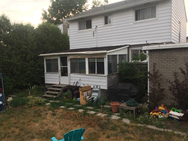 Before, Deck and sunroom