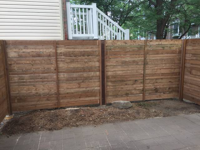 Horizontal Fence + Gate