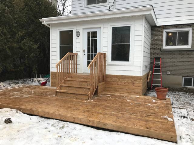 After, Deck and sunroom