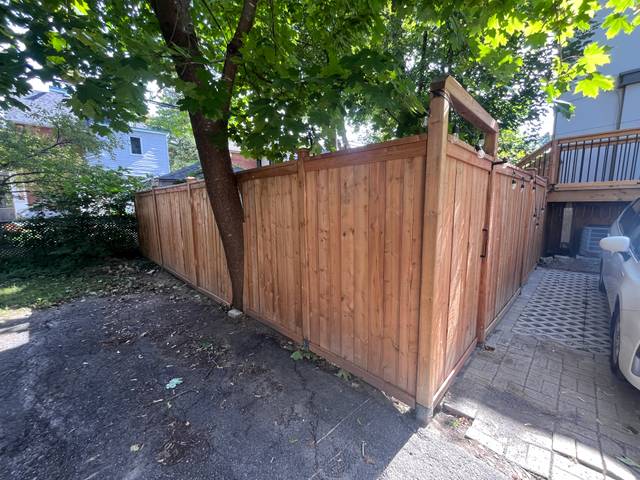 Porch, deck and fence