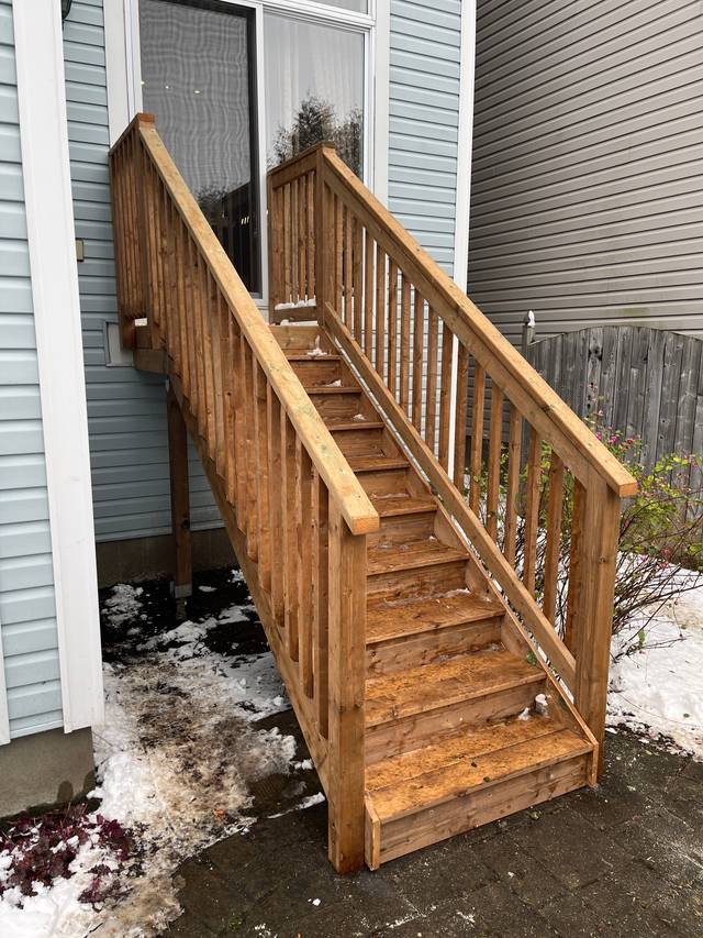 Patio stairs