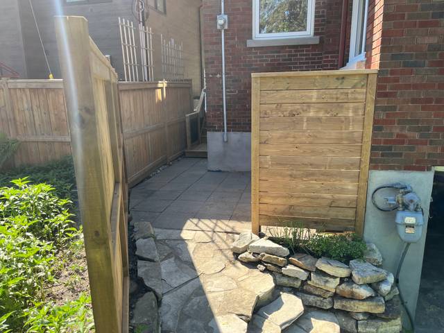 Deck and fence